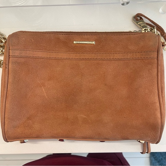Rebecca Minkoff M.A.C. Mini Suede Crossbody in Nutmeg - Picture 8 of 9
